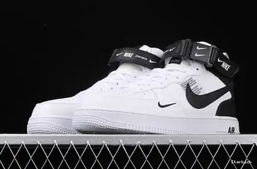  White Air Black Mid 1 Force 804609-103 Utility 0526